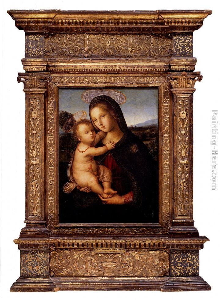 Bernardino Pinturicchio The Madonna And Child Before A Landscape